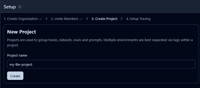 Creating a Project