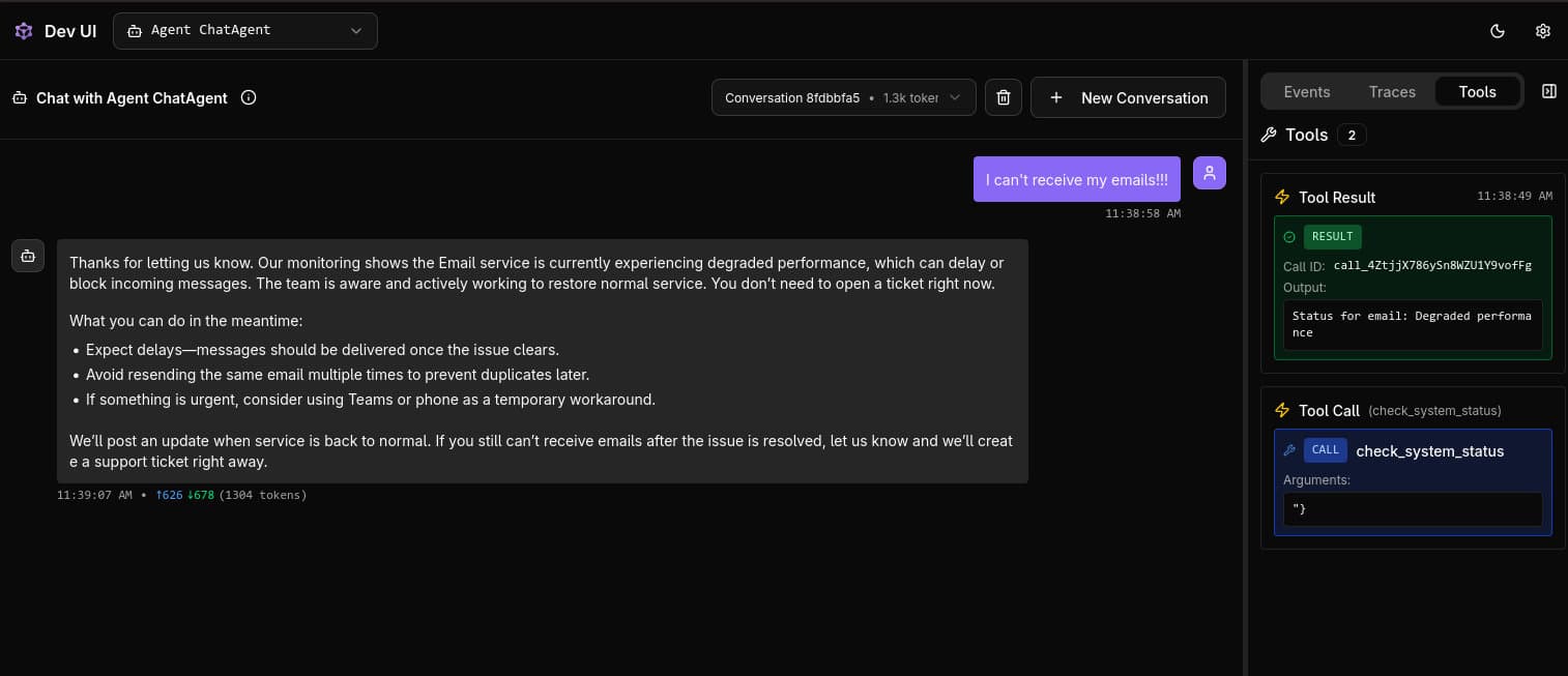 Agent Framework Dev UI